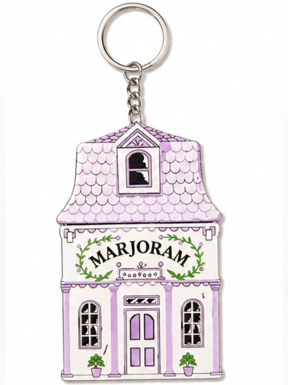 2/$25 Lenox Spice Village Inspired Marjoram House Keychain with Key Ring